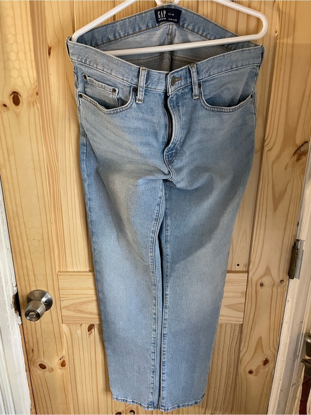 GAP Light Wash Men's Slim-Straight Jeans 33 x 30